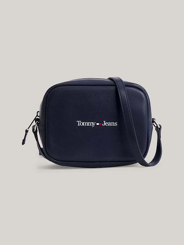 blue logo crossover camera bag for women tommy jeans