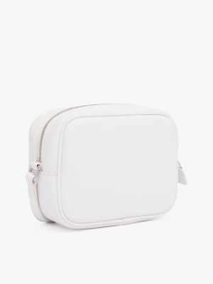 white logo crossover camera bag for women tommy jeans