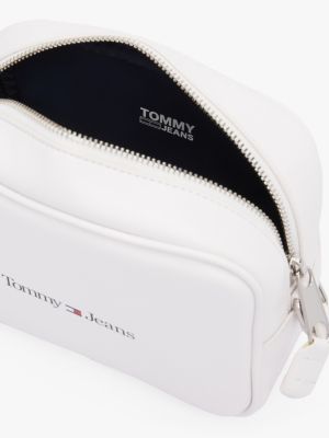 white logo crossover camera bag for women tommy jeans