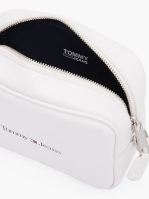 white logo crossbody camera bag for women tommy jeans