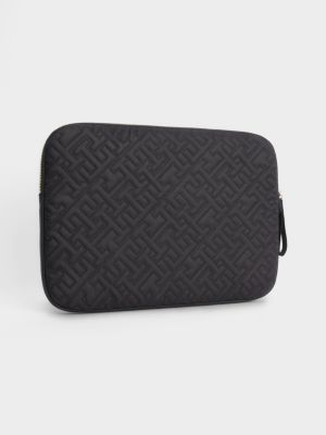 TH Monogram Laptop Sleeve BLACK Tommy Hilfiger