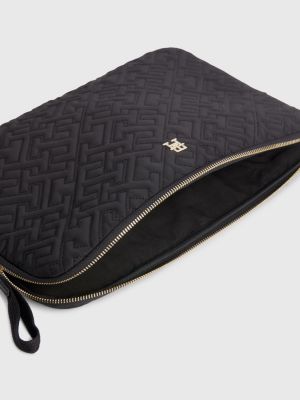 TH Monogram Laptop Sleeve BLACK Tommy Hilfiger