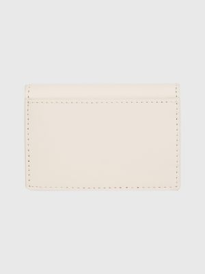 Chic Monogram Concertina Card Holder Wallet BEIGE Tommy Hilfiger