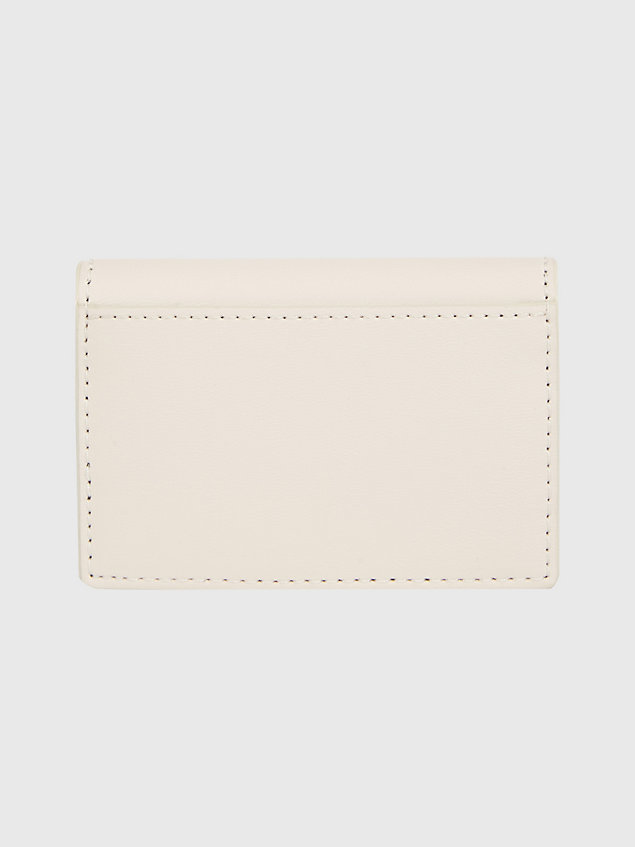 beige chic monogram concertina card holder wallet for women tommy hilfiger