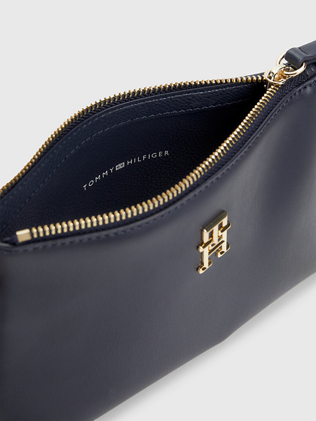 blue iconic monogram crossover bag for women tommy hilfiger