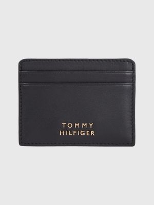 Casual Leather Card Holder BLACK Tommy Hilfiger