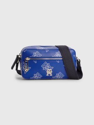 Tommy Hilfiger Iconic Tommy Monogram Camera Bag in Blue