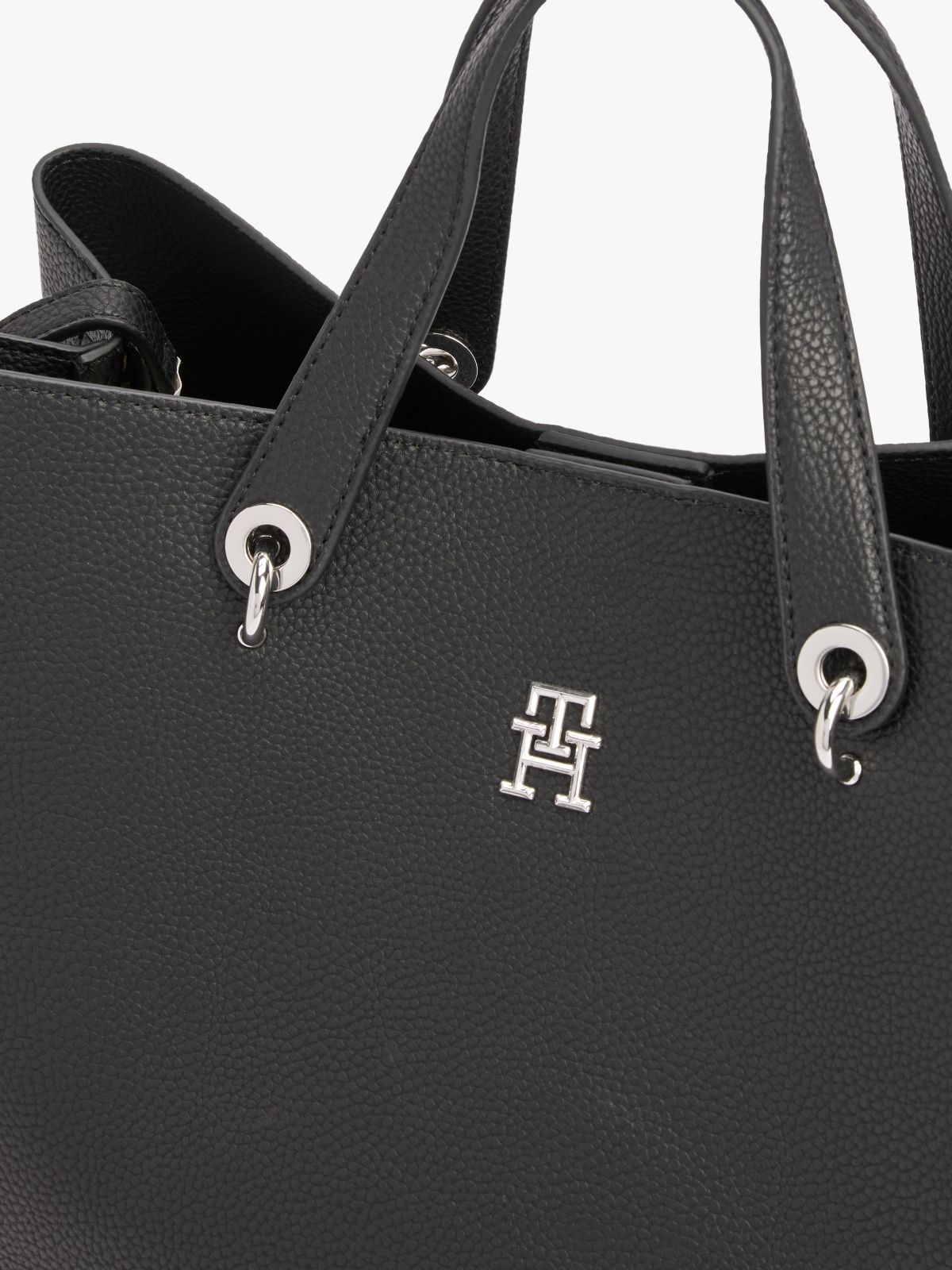 TH Emblem Satchel — Black