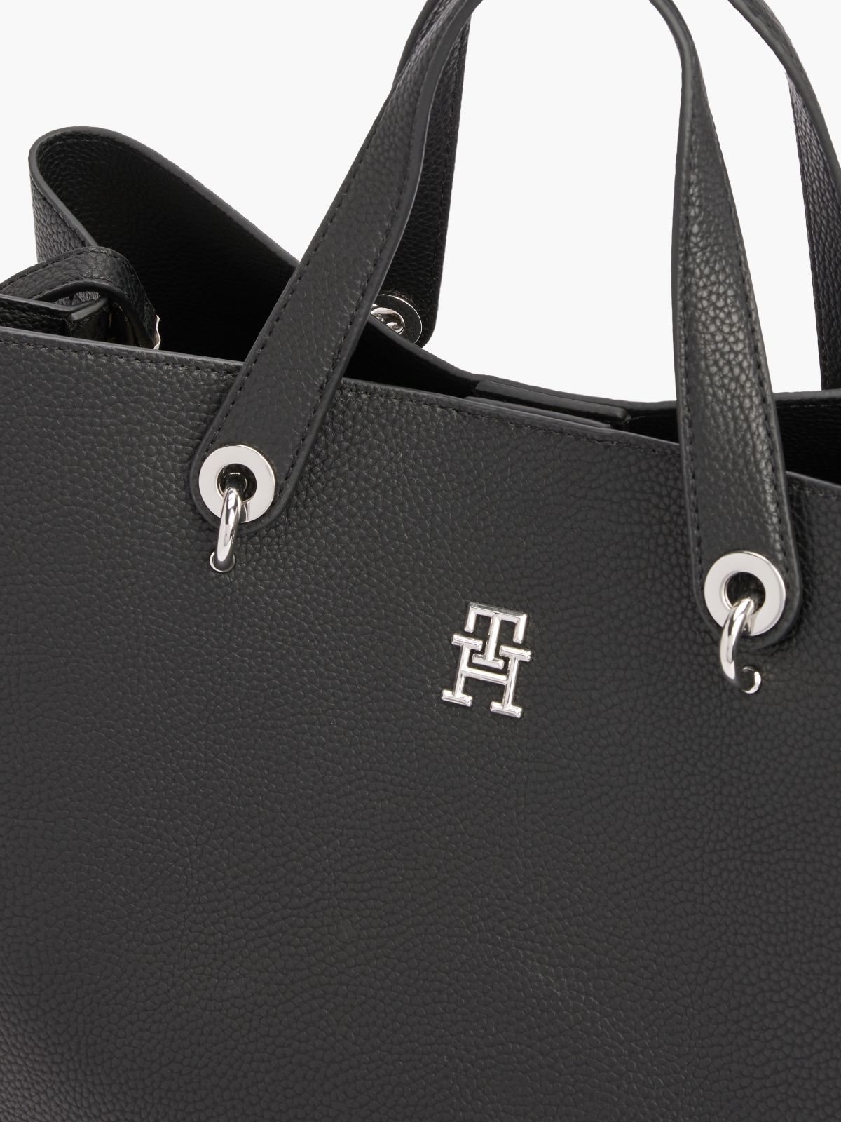 TH Emblem Satchel — Black