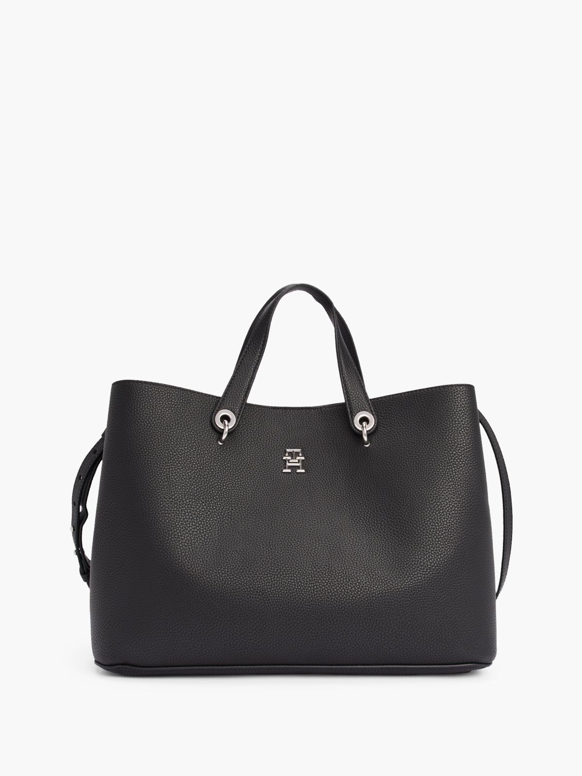 TH Emblem Satchel — Black