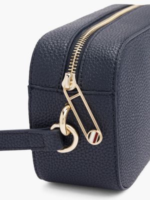 blue th emblem crossbody camera bag for women tommy hilfiger