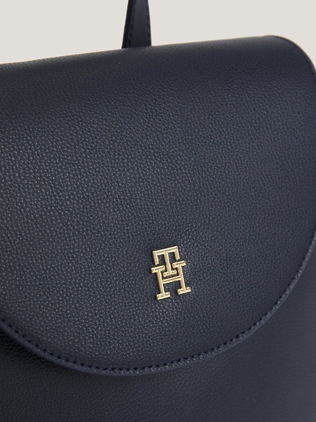 blue th staple rucksack mit monogramm-emblem für damen - tommy hilfiger