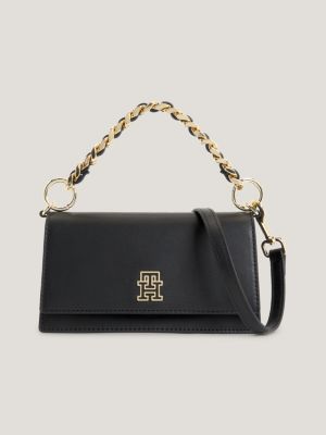 Braided Chain Crossover Bag Black Tommy Hilfiger