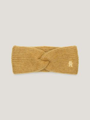 TH Monogram | Knot Tommy | Hilfiger Rib-Knit Khaki Headband