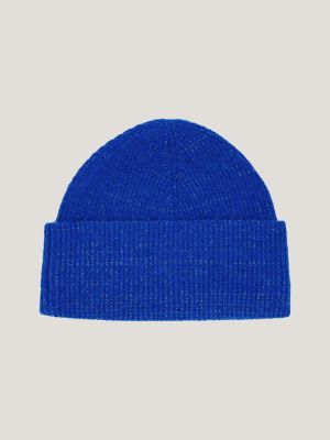 Blue tommy hilfiger beanie new arrivals