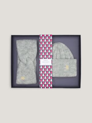 Tommy hilfiger hat and scarf hot sale set womens