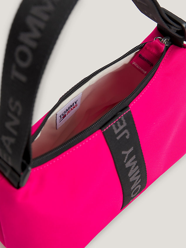 pink torba na ramię essential z recyklingu dla kobiety - tommy jeans