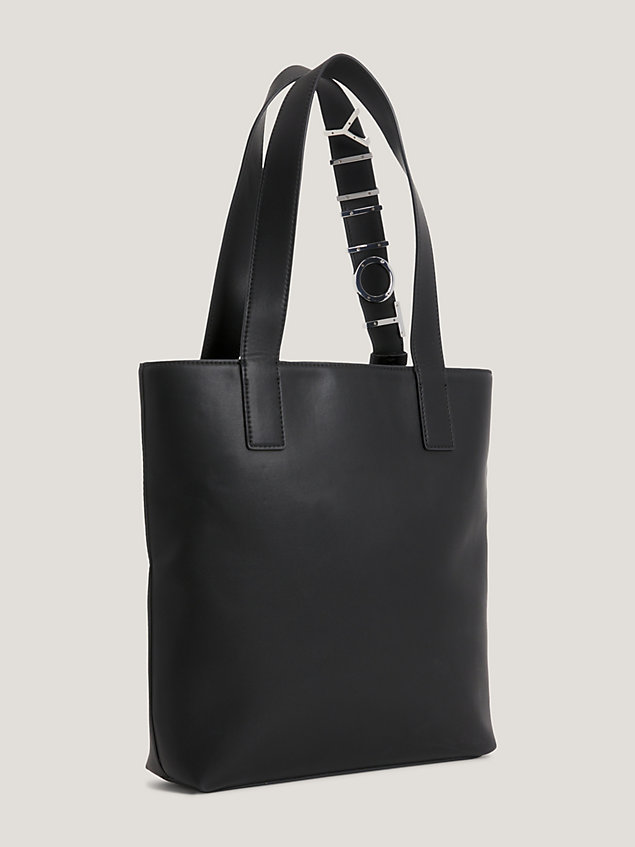black bold logo tote for women tommy jeans