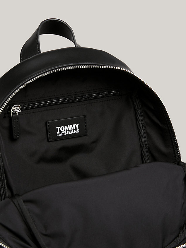 black bold rucksack mit logo für damen - tommy jeans