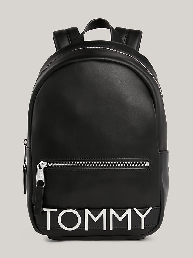 black bold rucksack mit logo für damen - tommy jeans
