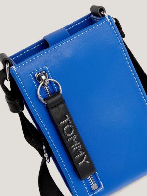 Borsa portacellulare Bold con logo, Blu