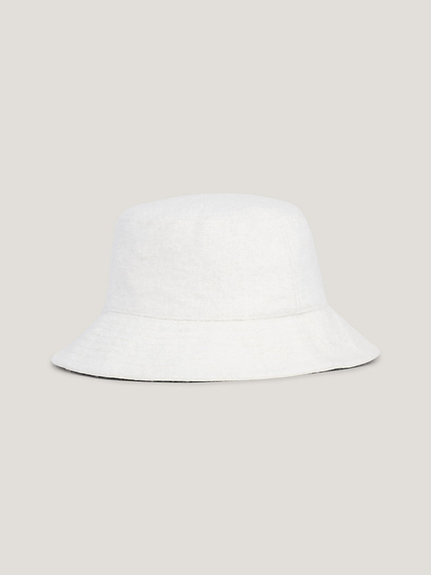 Frottee-Fischerhut mit Logo | Weiß | Tommy Hilfiger