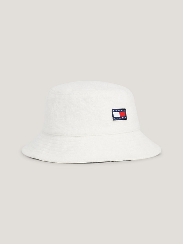 Frottee-Fischerhut mit Logo | Weiß | Tommy Hilfiger
