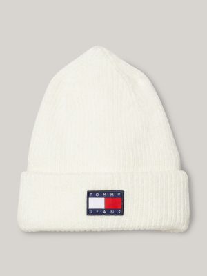 Tommy Hilfiger - Bonnet bleu en maille de coton