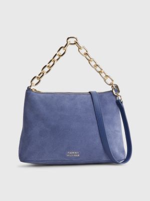 TOMMY HILFIGER Tasche-Hobo Bag ICONIC dunkelblau