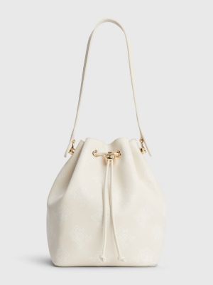 Sac seau Iconic monogramme BEIGE Tommy Hilfiger