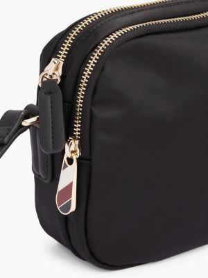 black th emblem crossbody bag for women tommy hilfiger