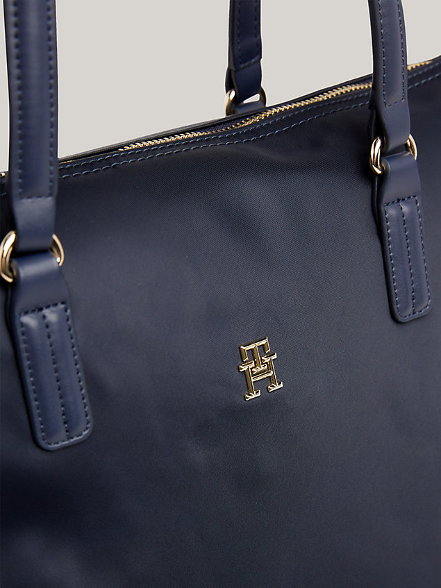 blue signature tape tote for women tommy hilfiger