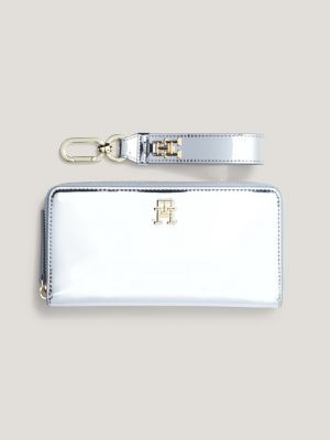 Tommy Hilfiger Monogram Wallet and Keyring Set - Red