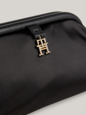 Exclusive Tommy Hilfiger x Festive TH Monogram Clutch Bag | Black ...