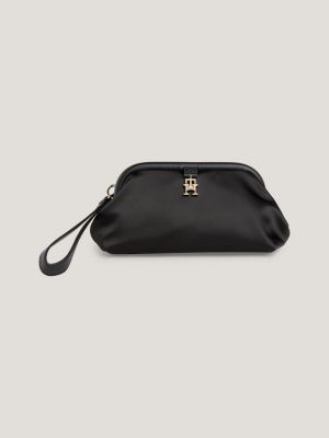 Monogram leather outlet clutch