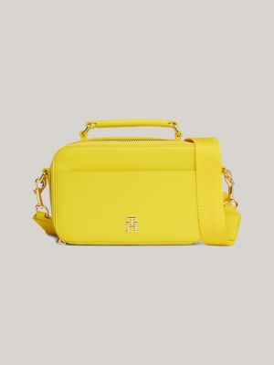 Sac shop jaune bandoulière