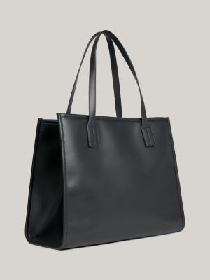 Monogram shop leather tote