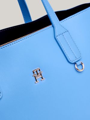 Iconic Detachable Strap Satchel | Blue | Tommy Hilfiger