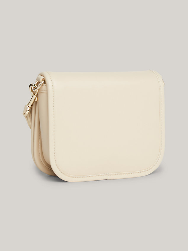 beige th city crossover bag for women tommy hilfiger