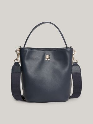 Essential Signature Bucket Bag Blue Tommy Hilfiger