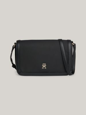 OHIW Women's basketball shoulder bag Messenger Bag handbag mini round bag  PU bag, Zipper closure, suitable for women (black): Handbags