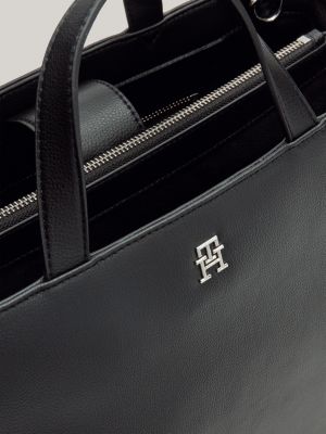 Essential TH Monogram Work Bag Black Tommy Hilfiger