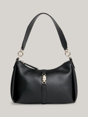 Bolso Negro Piel Cuadrado Grande para Mujer