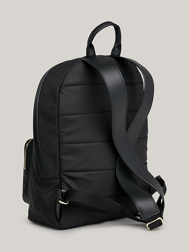 black essential th monogram backpack for women tommy hilfiger