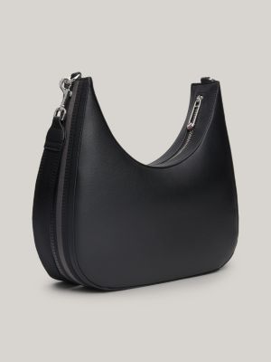 Borsa a tracolla in tessuto Black