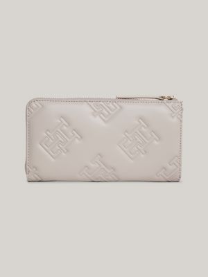 Burberry perforated logo leather wallet with hot sale detachable strap