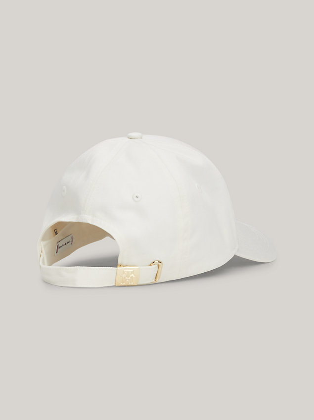 beige essential chic th monogram baseball cap for women tommy hilfiger