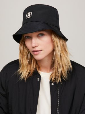 Hilfiger | Fischerhut mit TH-Monogramm Tommy Sport Schwarz |