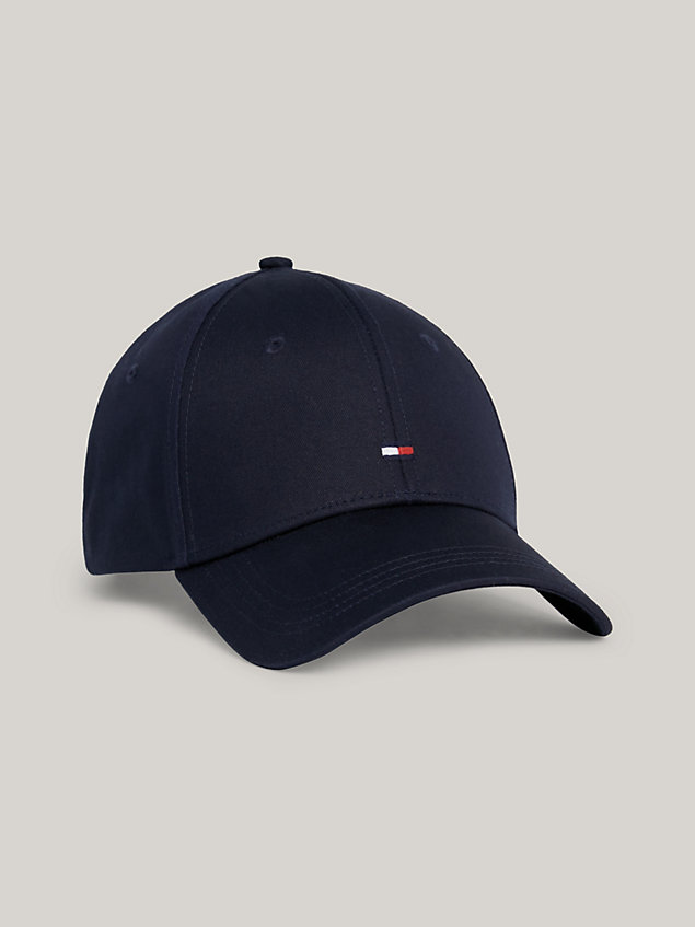blue essential flag embroidery baseball cap for women tommy hilfiger