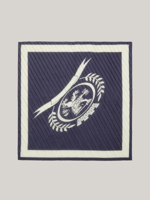 blue crest plissee-schal für damen - tommy hilfiger